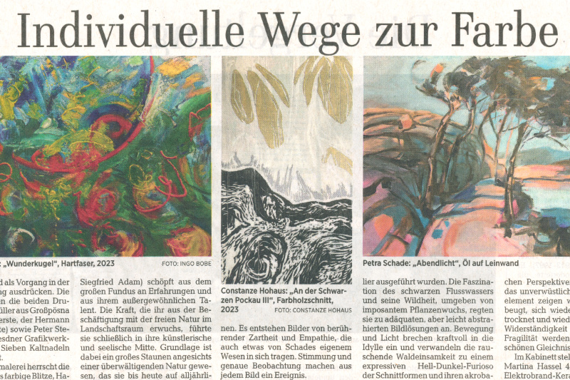 Read more about the article Individuelle Wege zur Farbe – ein Beitrag der DNN